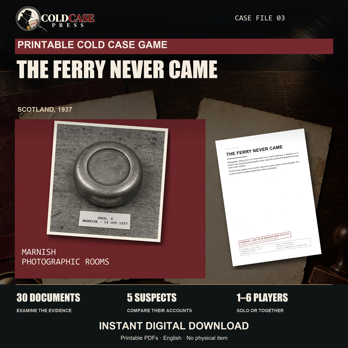 The Ferry Never Came — investigation dossier and included materials