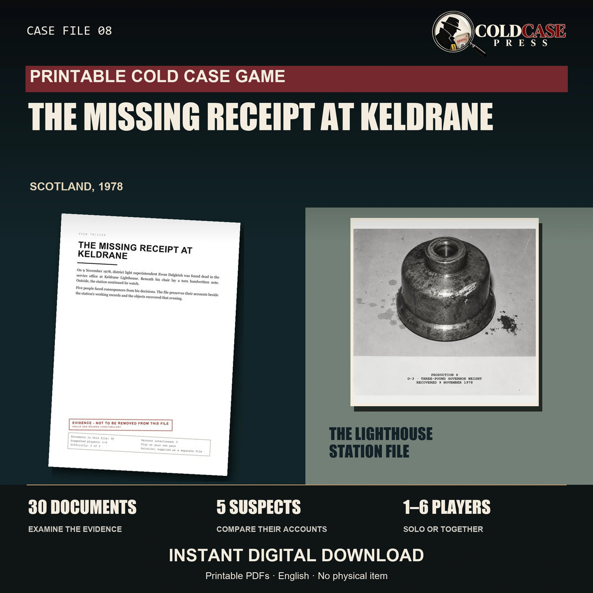 The Missing Receipt at Keldrane — investigation dossier and included materials