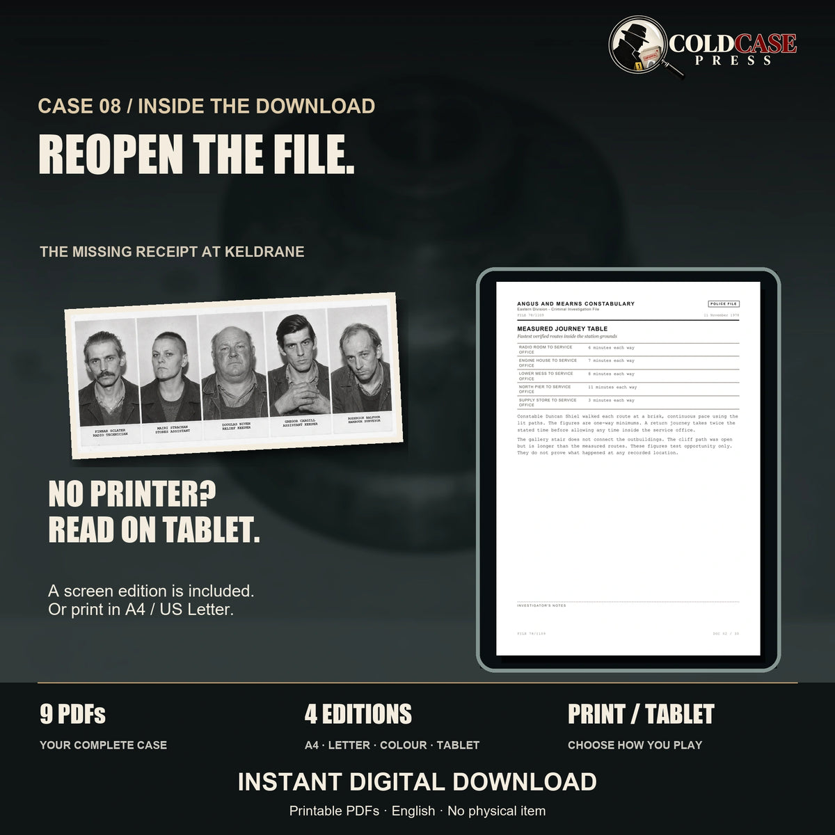 The Missing Receipt at Keldrane — spoiler-free preview of the case materials