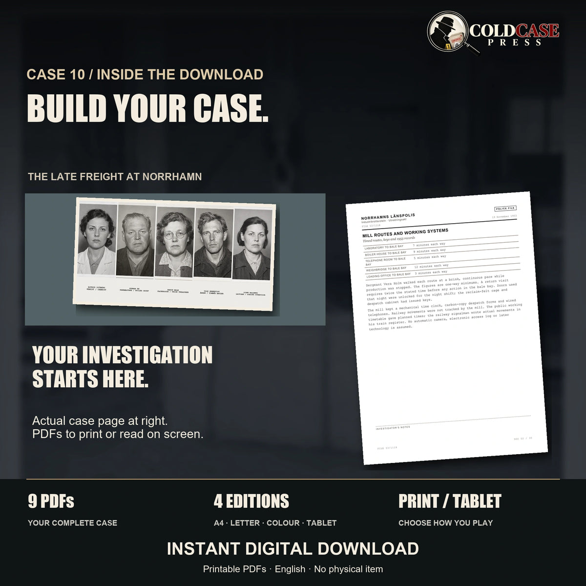 The Late Freight at Norrhamn — spoiler-free preview of the case materials